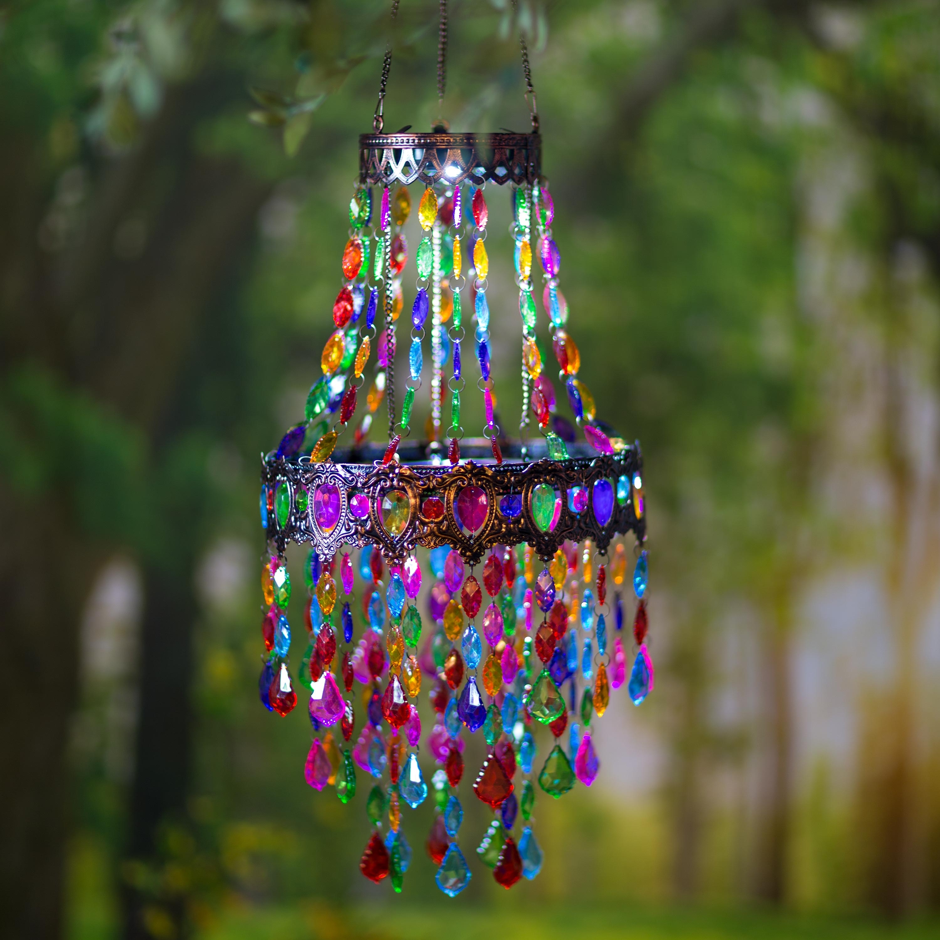 Outdoor beaded chandelier store