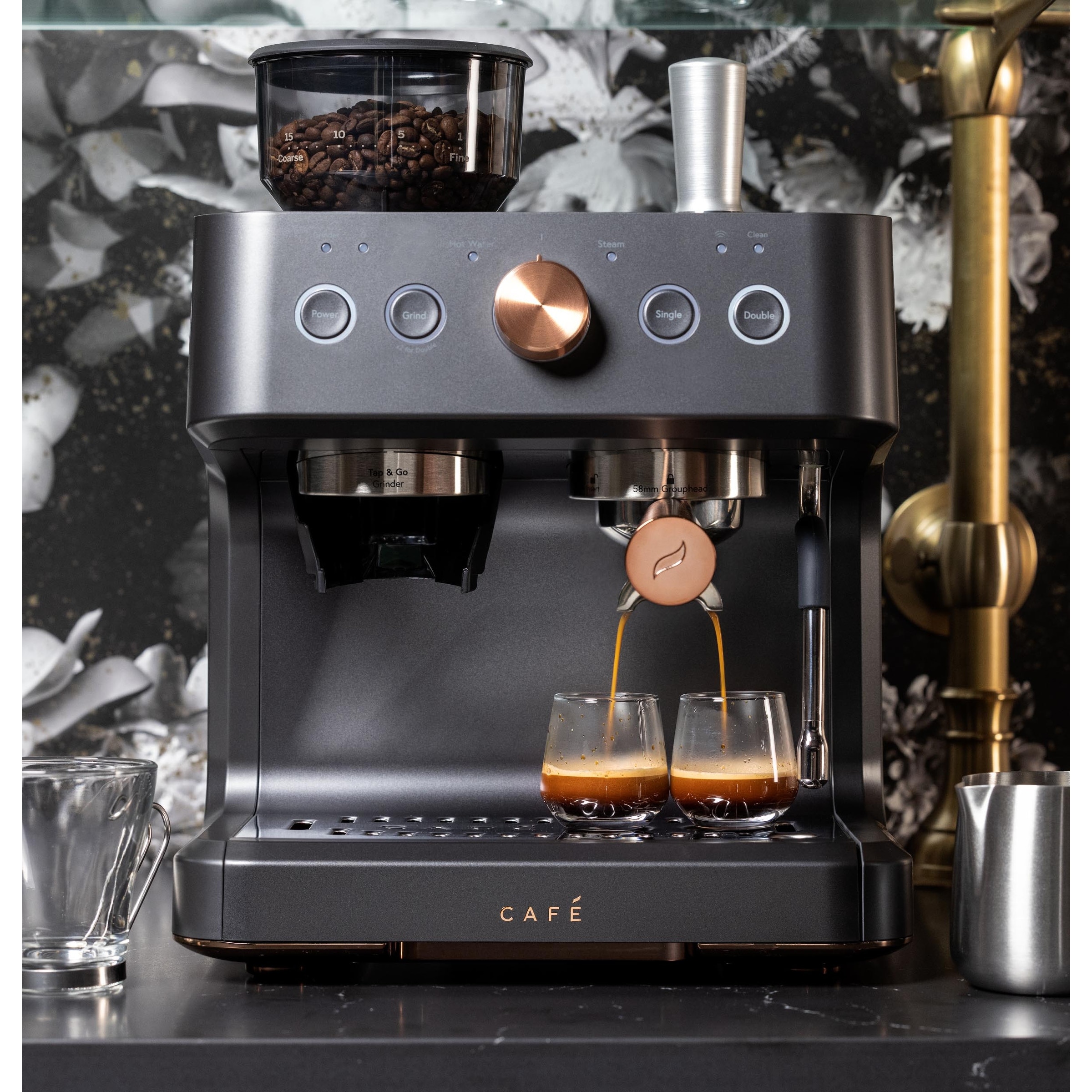 Bene Casa Semi-Automatic Espresso Machine with Frother