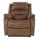 preview thumbnail 12 of 11, Signature Design by Ashley Yandel Brown Power Lift Recliner