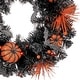 preview thumbnail 3 of 3, 20" LED Battery Operated Timer Halloween Wreath