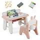 preview thumbnail 2 of 10, Costway Kids Drawing Table & Chair Set Graffiti Toddlers Art Activity - See Details