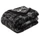 preview thumbnail 53 of 111, Chanasya Faux Fur Wolf Throw Blanket With Reversible Sherpa