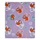 preview thumbnail 2 of 3, Disney The Little Mermaid Orange, Lavender, Aqua and White Ariel Super Soft Baby Blanket