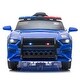 preview thumbnail 15 of 16, 12V Kids Ride On Car ,Police sports car,2.4GHZ Remote Control,LED Lights,Siren,Microphone - 43.3"(L)x22"(W)x17.8"(H) Blue