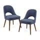 preview thumbnail 37 of 49, INK+IVY Nola Upholstered Dining Side Chairs with Cutout Back design (Set of 2)