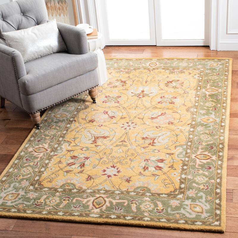 SAFAVIEH Handmade Antiquity Mazie Traditional Oriental Wool Rug - 3' x 5' - Gold