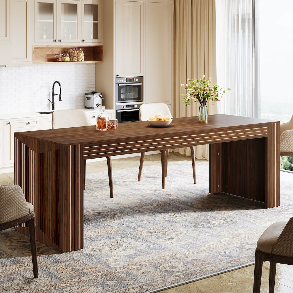 78.7-Inch Long Dining Table for 6-8 People - 78.74"D x 27.56"W x 29.53"H