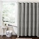 preview thumbnail 2 of 19, Lush Decor Hygge Modern Arrow Linen Look Shower Curtain Single  Dark Gray - 72" X 72"