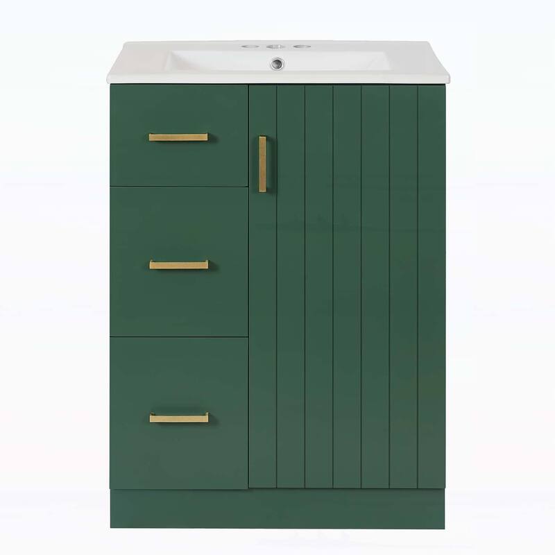 Bathroom Sink Cabinet with 2 Drawers and Soft-Closing Door