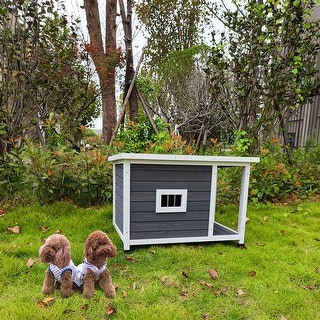 Outdoor Wooden Dog House Waterproof Dog Cage Dog Kennel Dog Crates for ... - Dog Crates Waterproof For Outdoors