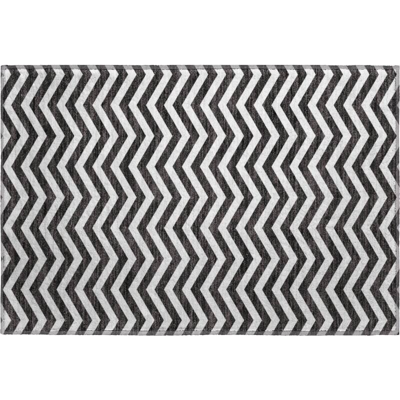 Premium Washable Super Soft Modern Chevron Mayfield Rug