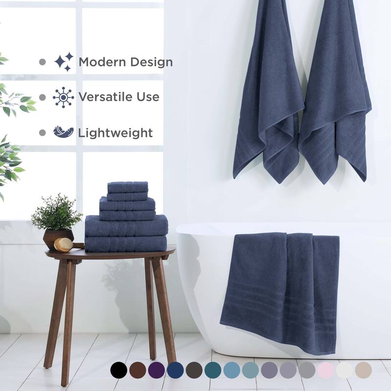 Martex Ultimate Performance Cotton Low-Lint Soft Absorbent Towel Set