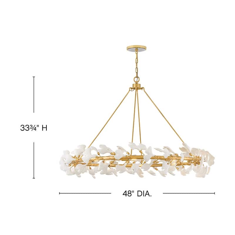 Fredrick Ramond FR41935 Audra 8 Light 48" Wide Ring Chandelier