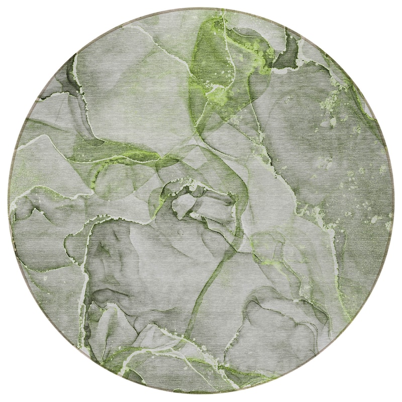 Allus Artistic Abstract Weather Resistant Classic Meets Modern Outdoor Rug