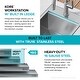 preview thumbnail 72 of 137, KRAUS Kore Workstation Drop-In Stainless Steel Kitchen Sink