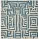 preview thumbnail 46 of 50, SAFAVIEH Amsterdam Selma Modern Rug 6'7" Square - Ivory/Light Blue - Square