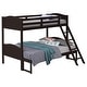 preview thumbnail 30 of 32, Twin over Full Bunk Bed with Camelback Headboard & Guardrails, White