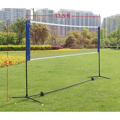13.5 FT Portable Large Volleyball Badminton Tennis Net with Carrying Bag