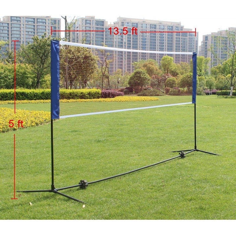 13.5 FT Portable Large Volleyball Badminton Tennis Net with Carrying Bag