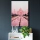 preview thumbnail 5 of 4, Taj Mahal in Pink Light-Premium Gallery Wrapped Canvas - Ready to Hang