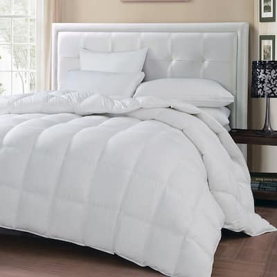 Hotel Grand All Season White Goose Down and Feather Comforter