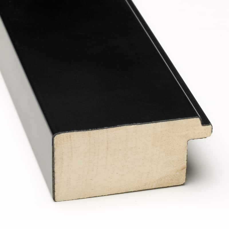 Corvino Black Narrow Wood Framed Grey Corkboard Bulletin Board