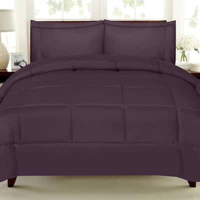 Sweet Home Collection Luxury Solid Bed-In-a-Bag with Sheet Set