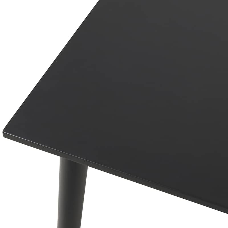 Furniture of America Olivea Mid-Century Modern 60-inch Black Wood Dining Table