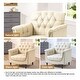 preview thumbnail 74 of 72, Tufted Accent Chair Vegan Leather Armchair for Living Room