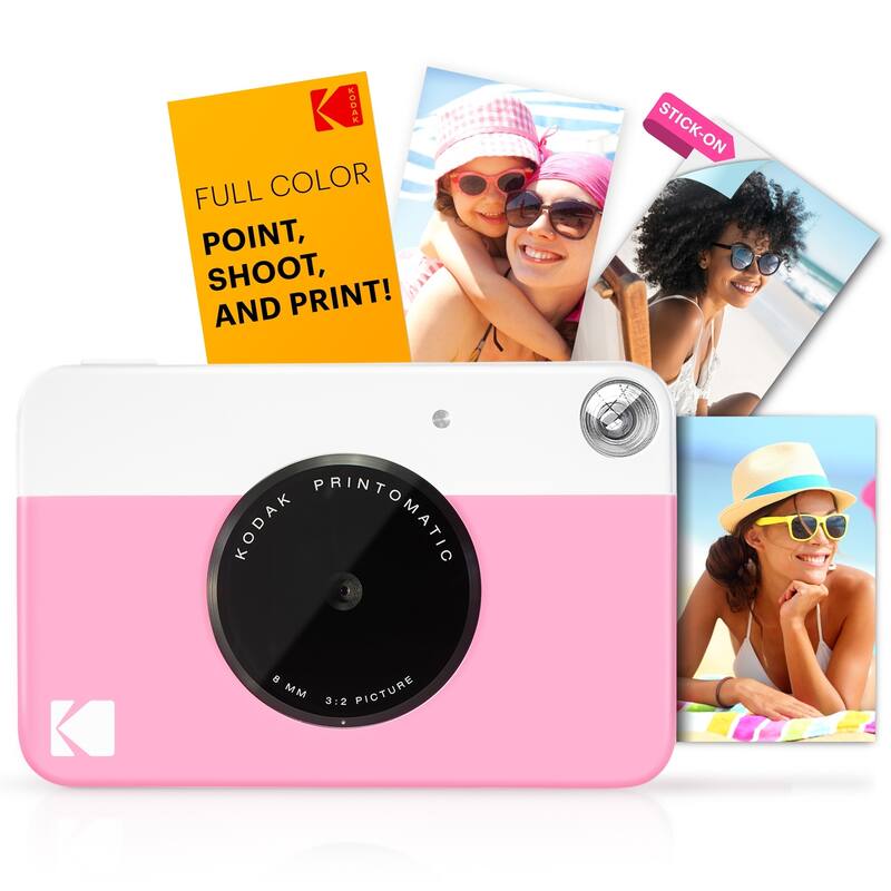 Kodak Printomatic 5MP Instant Print Camera & Zink Photo Paper (75 Sheets) Bundle - N/A