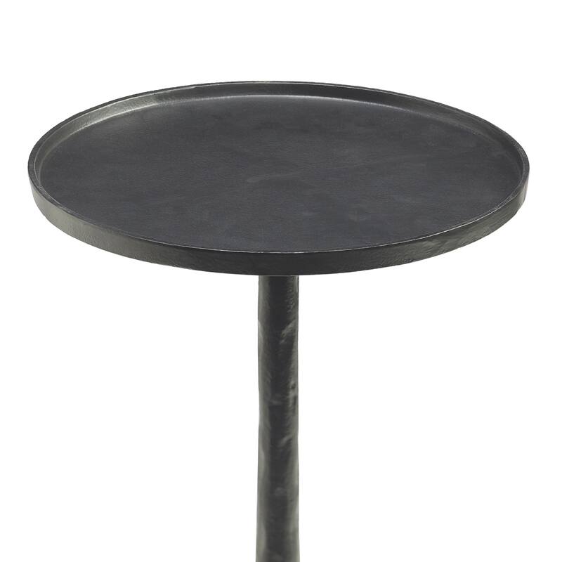 Renwil Konsta Indoor Aluminum Table, Matte Black