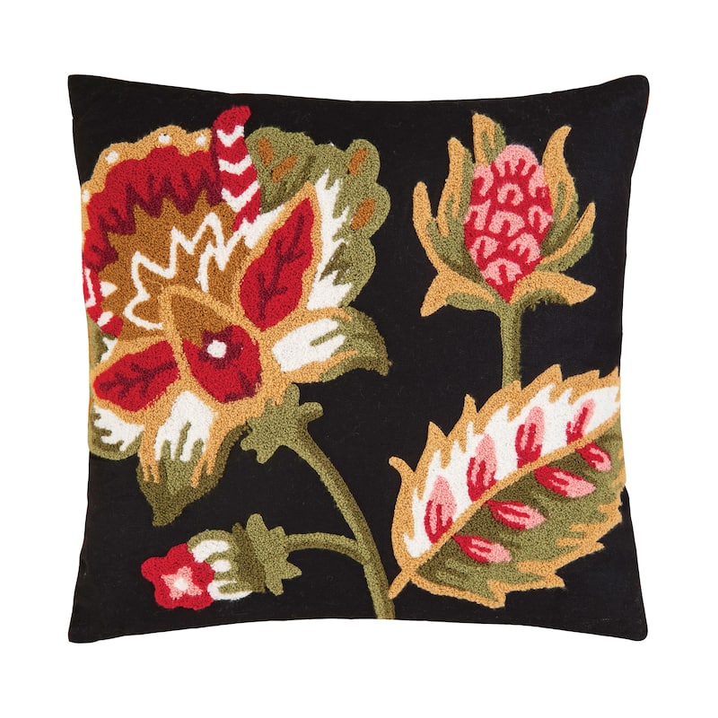 Floral Garden Tufted Pillow