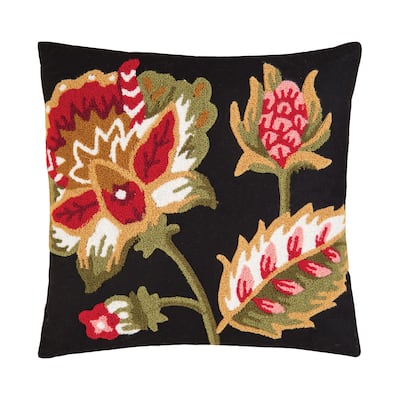 Floral Garden Tufted Pillow