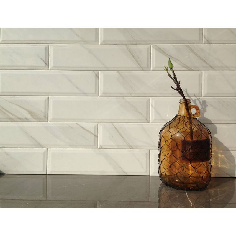 Ackland AKNPTSEG4X16G-BN Segment 16" x 4" Polished Ceramic Thin-Set