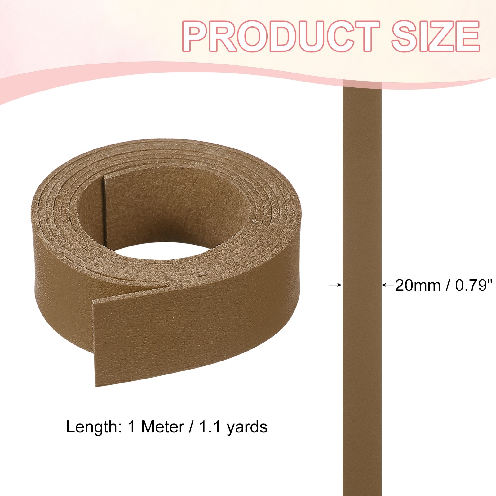 Flat Suede Leather Lace, Faux Leather Strap Leather String Cord DIY Supplies - 1.1 Yards x 0.2 inch