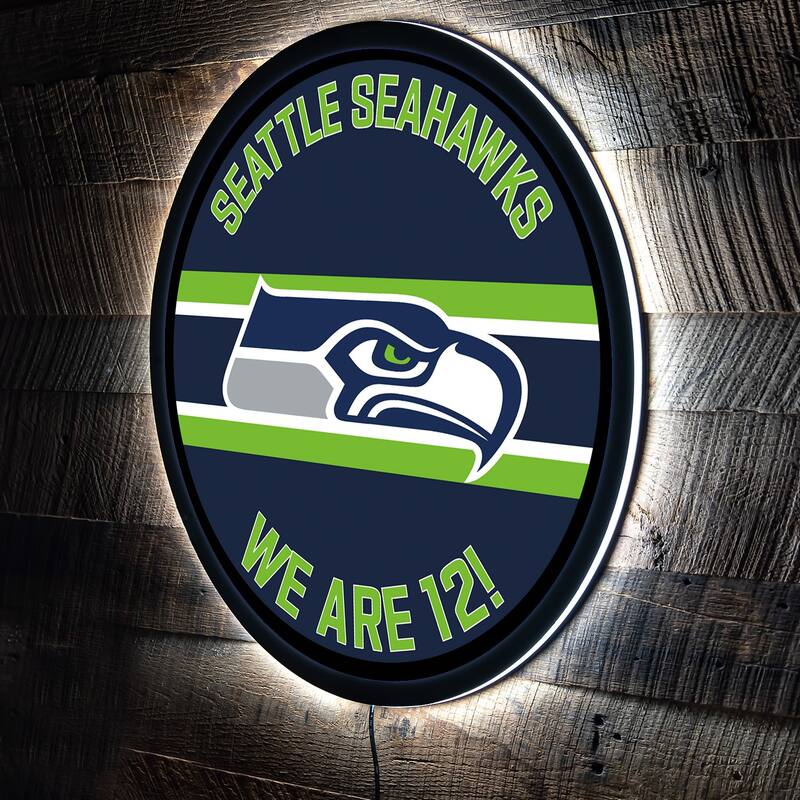 Seattle Seahawks LED Lighted Sign - Navy