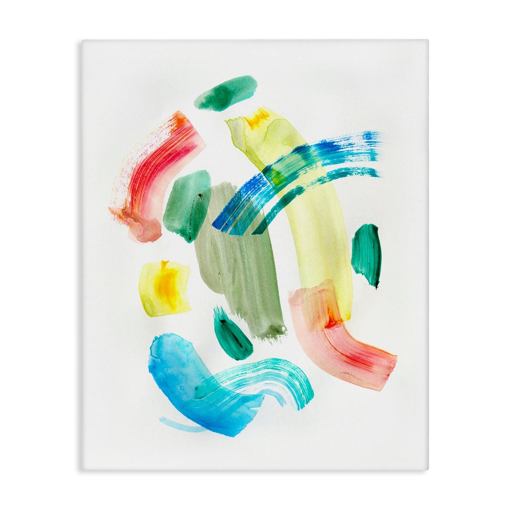 Stupell Curved Retro Abstraction Canvas Wall Art Design By Gemma Bardot
