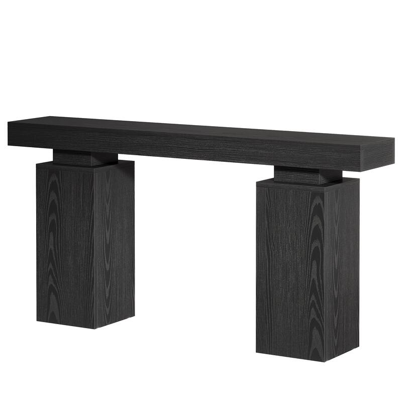 Wooden Console Table, Long Sofa & Entryway Table, Foyer Stand Entry Station for Hallway Living Room Entrance