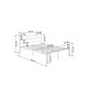 preview thumbnail 7 of 10, Simlife Easy to Set -up Twin/Full/ Queen Metal Bed Frame White