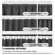 preview thumbnail 33 of 109, Deconovo Back Tab Blackout Curtains (2 Panel)