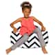 Option Canvas Chevron Black and White