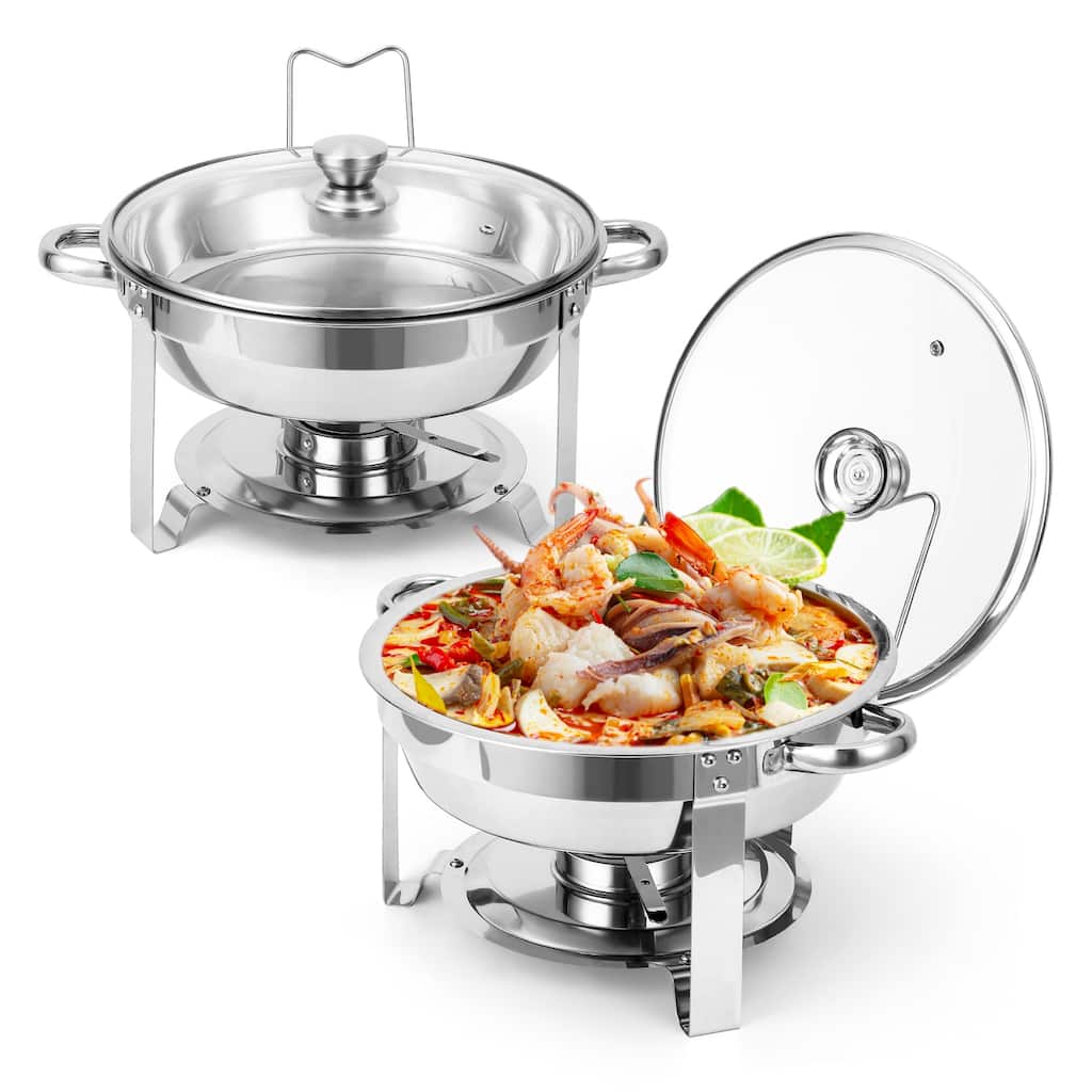 Chafing Dish Buffet Set 2 Pack 5QT