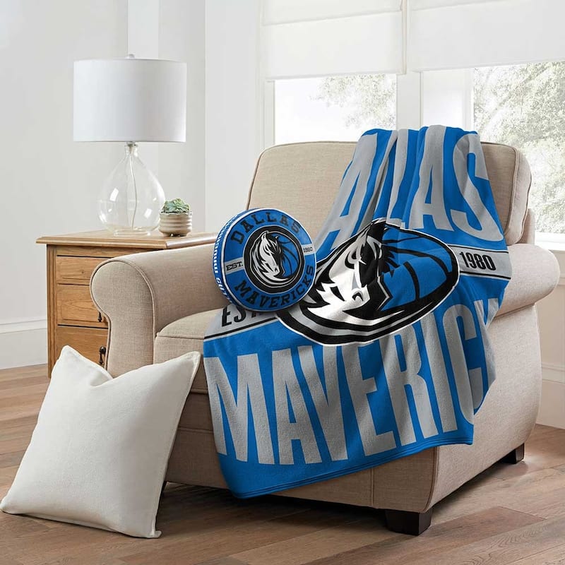 NBA Dallas Mavericks 15 Inch Travel Cloud Pillow