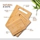preview thumbnail 3 of 15, Bamboo Cutting Board Set - Wooden cutting board, Assorted Sizes of Bamboo Wood Cutting Boards & Chopping Board for Kitchen