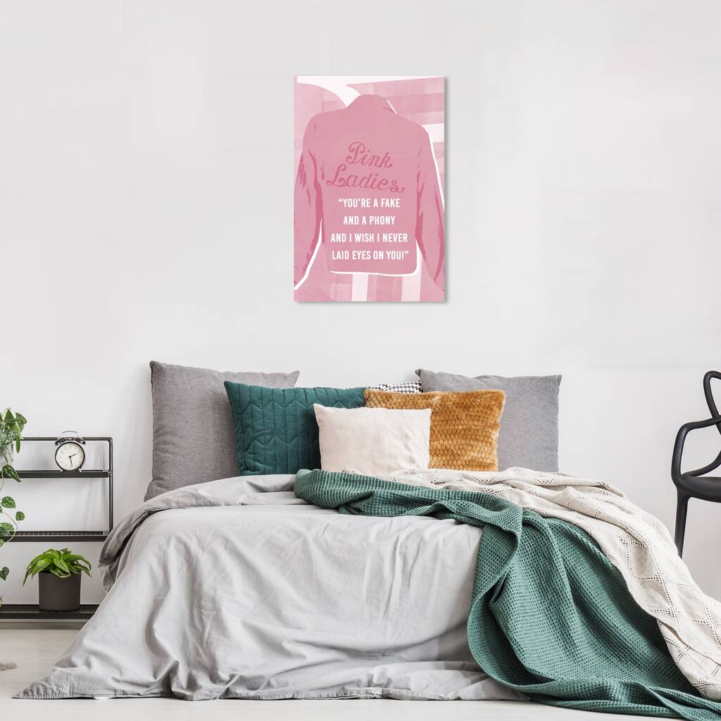Wynwood Studio Prints Fashion and Glam Fake and a Phony Pink and Wall Art Canvas Print