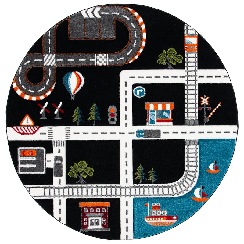 SAFAVIEH Carousel Kids Koika Neighborhood Road Rug