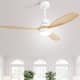Option Matte White with Natrual wood Blades