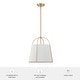 preview thumbnail 8 of 6, Hunter Atmore Alturas Gold 3 Light Pendant - Modern & Contemporary, Transitional - Kitchen, Dining Room, Entryway