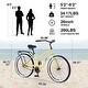 preview thumbnail 5 of 10, Single Speed Bicycles 26"Inch,Steel Frame, Wide Wheels for Stability, Rear Coaster Brakes,Multiple Colors Women's Beach