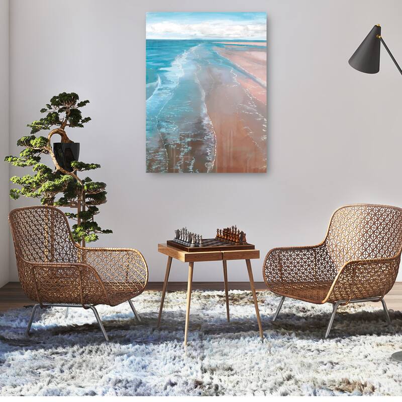 Pink Sands By Studio Arts Canvas Art Print